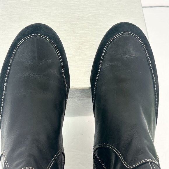 Circa Joan & David CJFRESH Black Leather Ankle Boots Womans Size US 8.5M - Picture 6 of 12